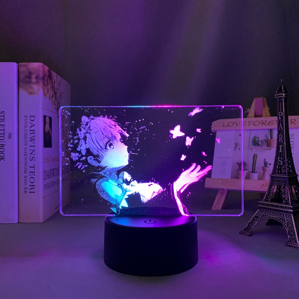 Re Zero Dual-Color Anime LED Light Display | LVL 9